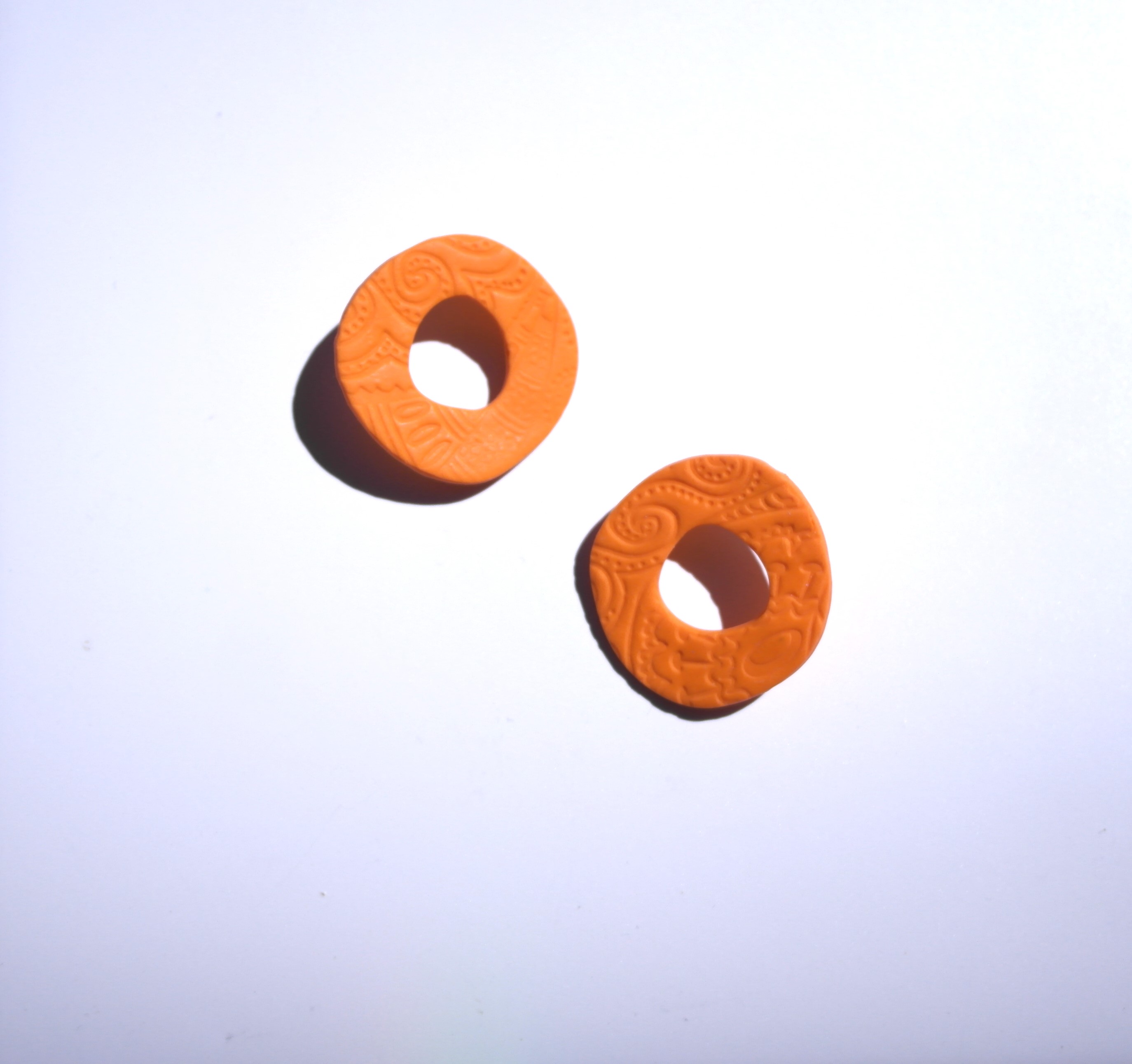 Happy Clay Earrings Orange Cycle
