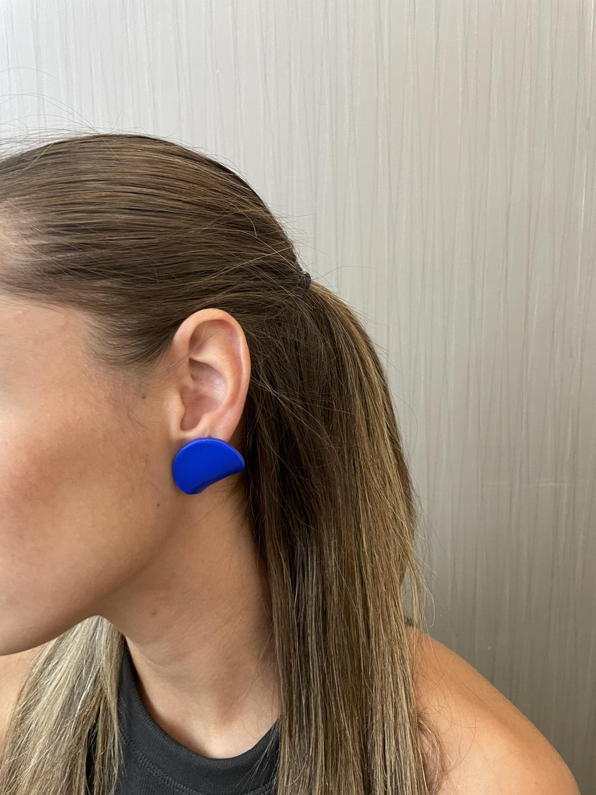 Livia Clay Earring Blue