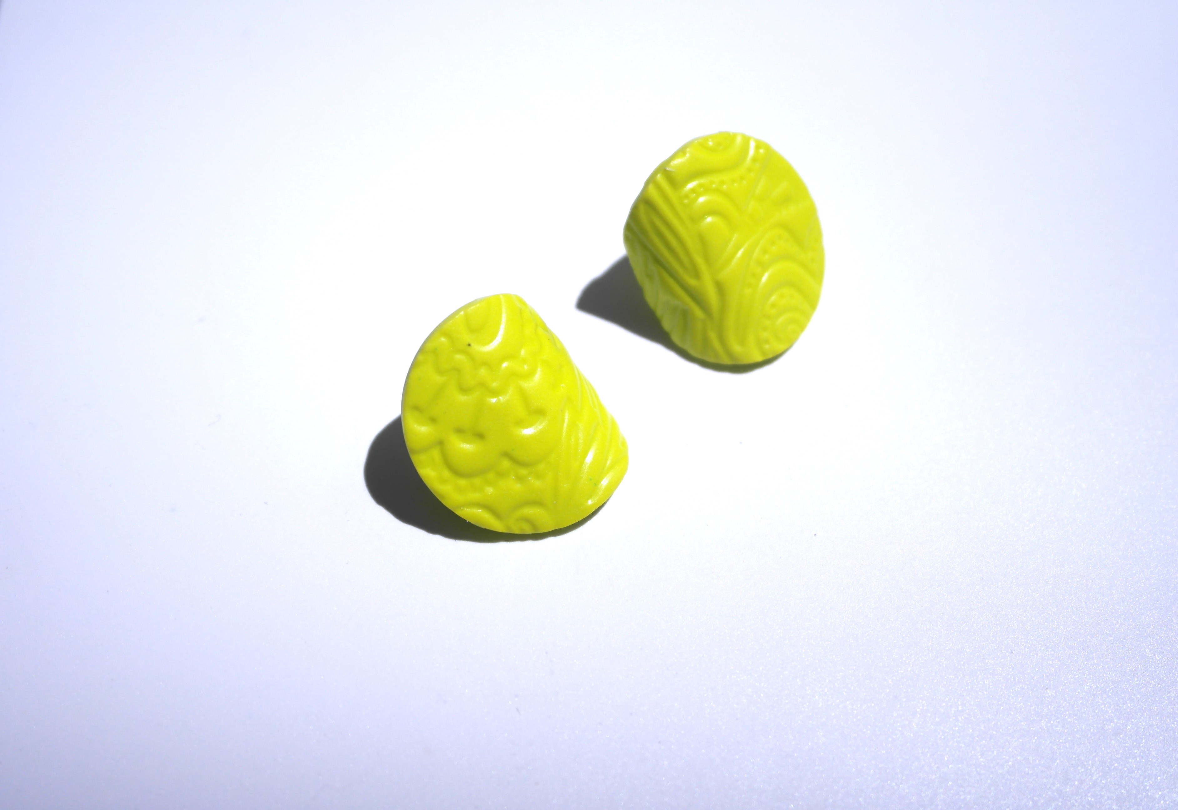 Livia Clay Earring Yellow