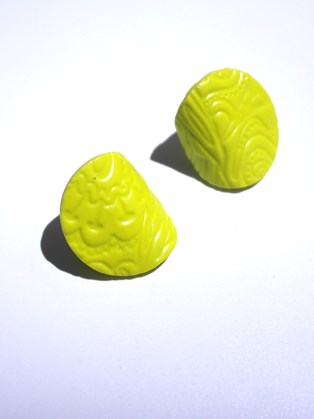 Livia Clay Earring Yellow