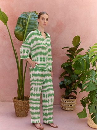 MARINA V PARIS – Ανοιξιάτικη Παντελόνα σε  Tie-Dye Print 