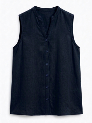 Μπλε Αμάνικη Πουκαμίσα Marina V