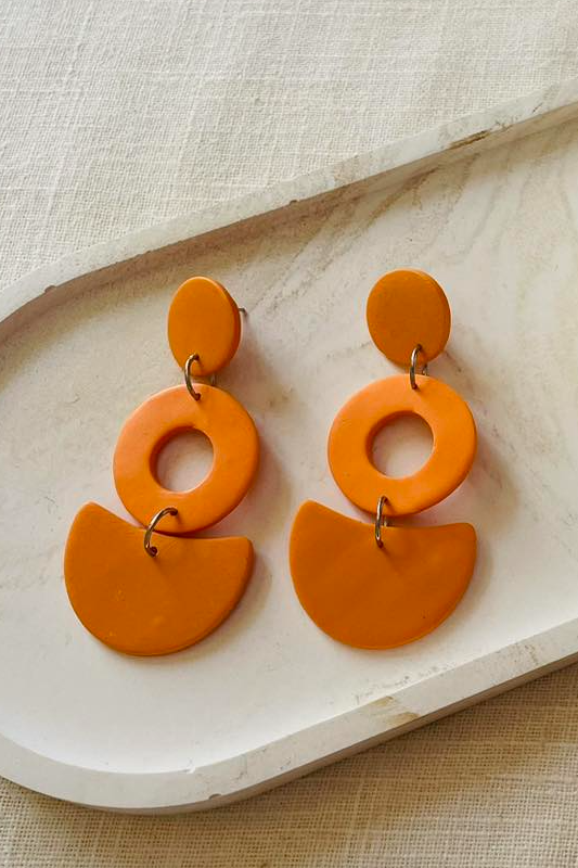 Livia Clay Earring Πράσινο
