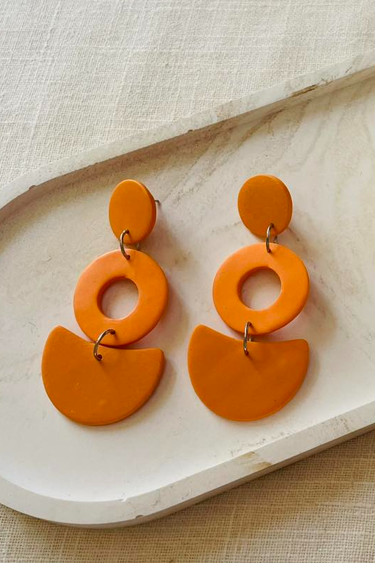 Happy Clay Earrings Petrol