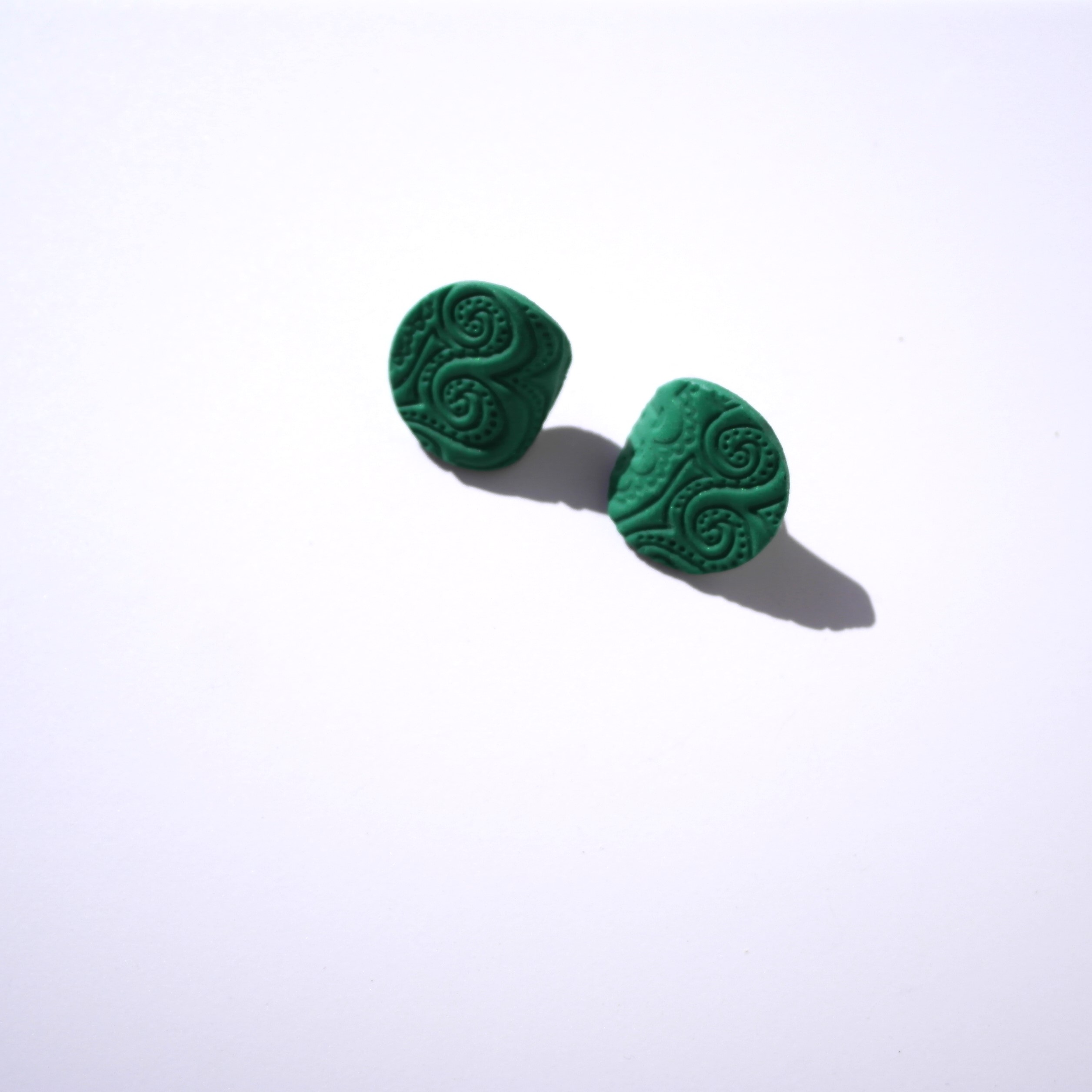 Livia Clay Earring Tropical Green