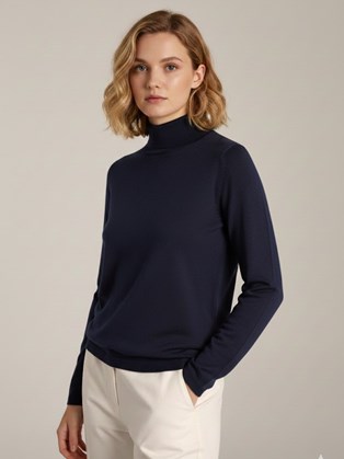 Μπλούζα με όρθιο γιακά Εκρου