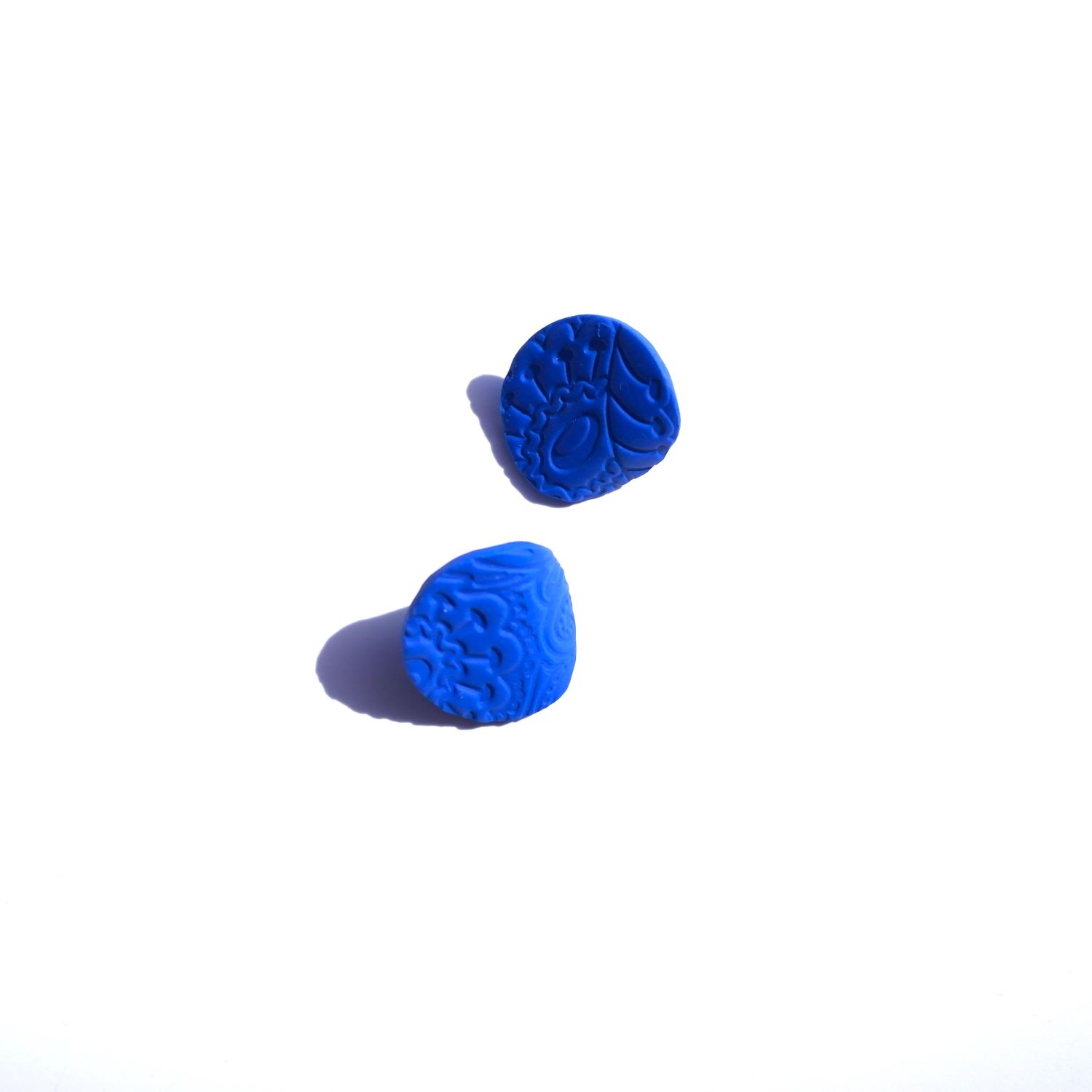 Livia Clay Earring Blue