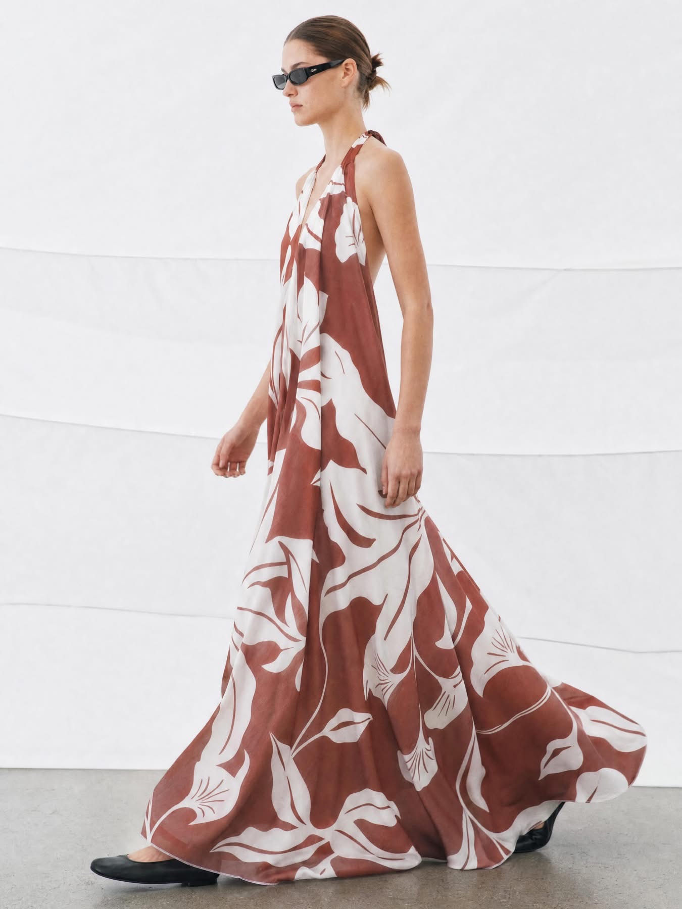 Maxi Φόρεμα  με Tropical Print
