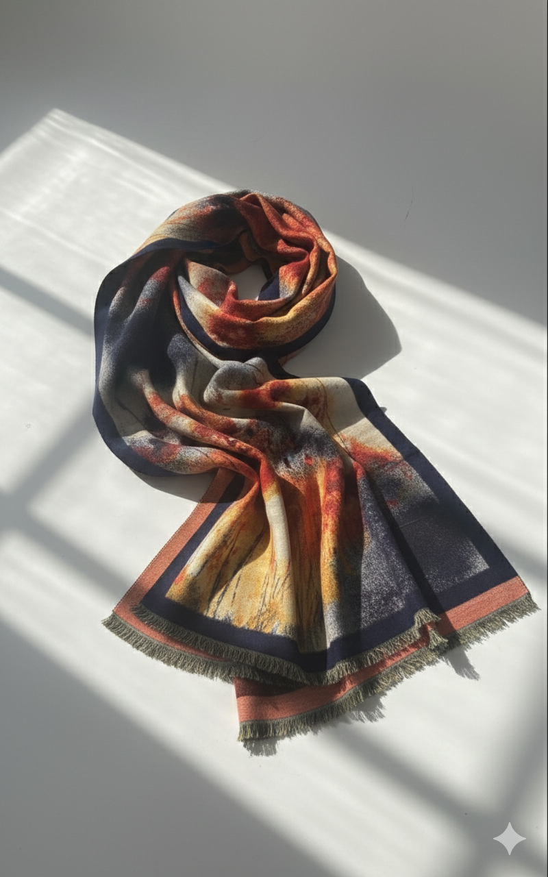 Φουλάρι με λουλούδια