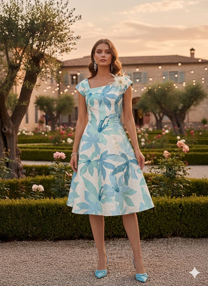 Φόρεμα μπροκάρ 