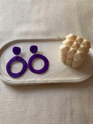 Athena Clay Earrings 