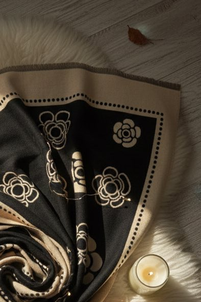 Φουλάρι Ασπρόμαυρο