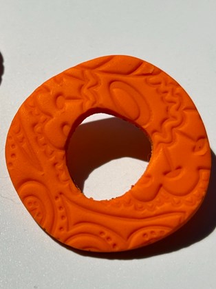 Happy Clay Earrings Orange Cycle