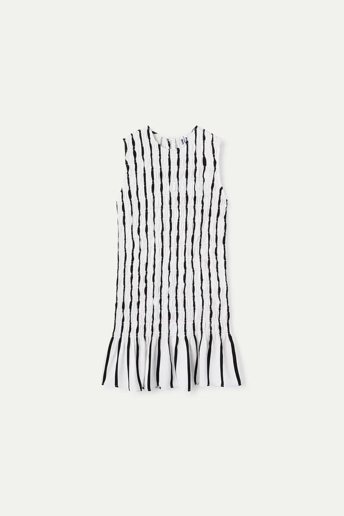 Mini ριγέ φόρεμα ασπρόμαυρο