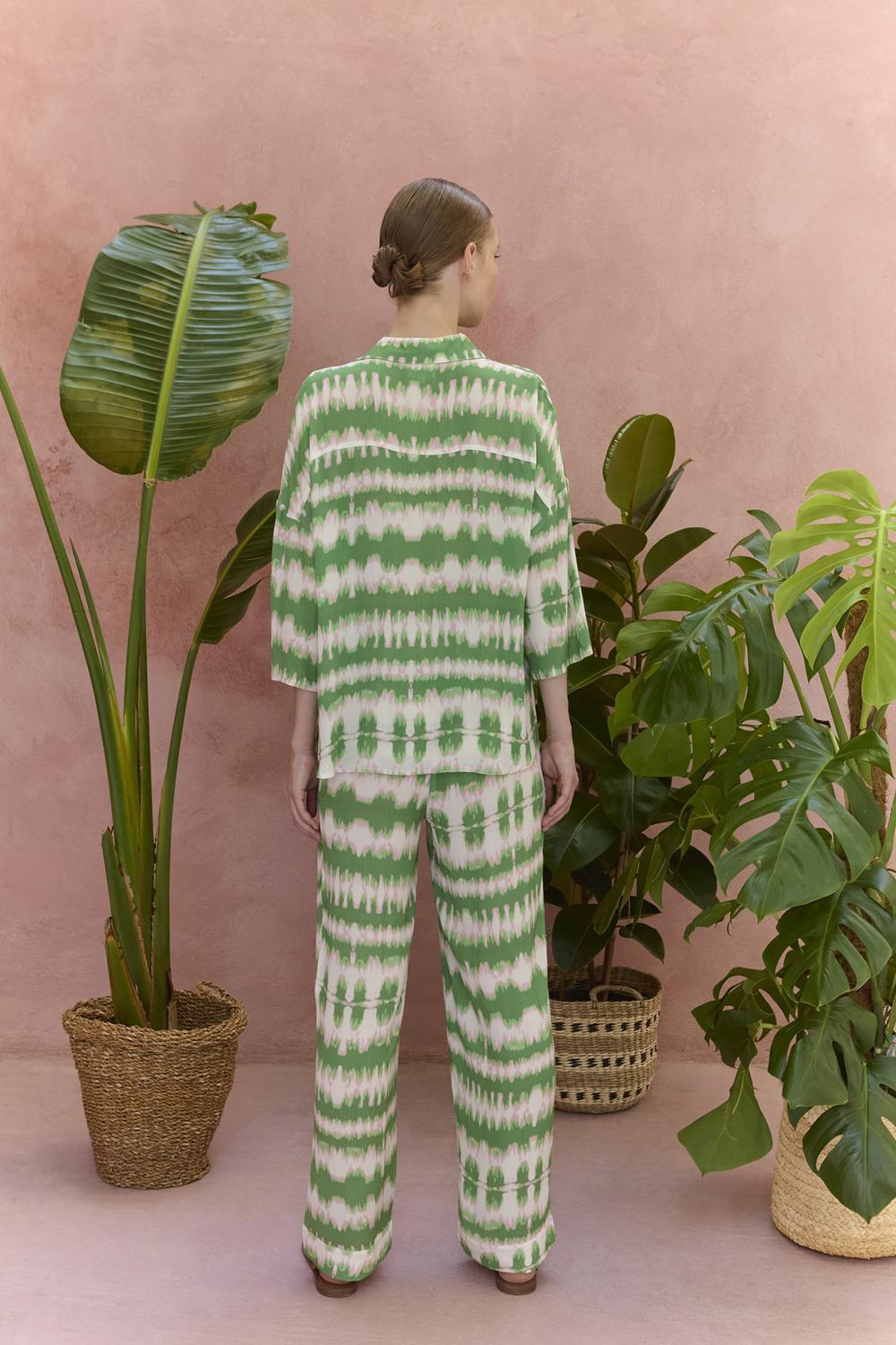 MARINA V PARIS – Ανοιξιάτικη Παντελόνα σε  Tie-Dye Print 
