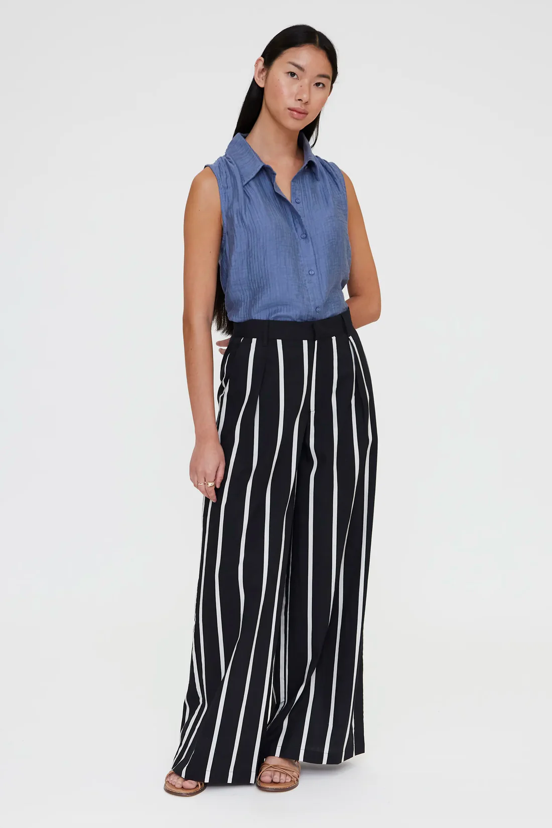 Γαλάζιο Αμάνικο Πουκάμισο