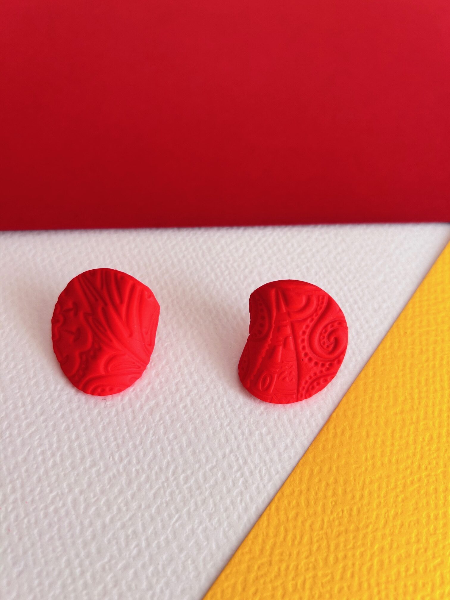 Livia Clay Earring Yellow