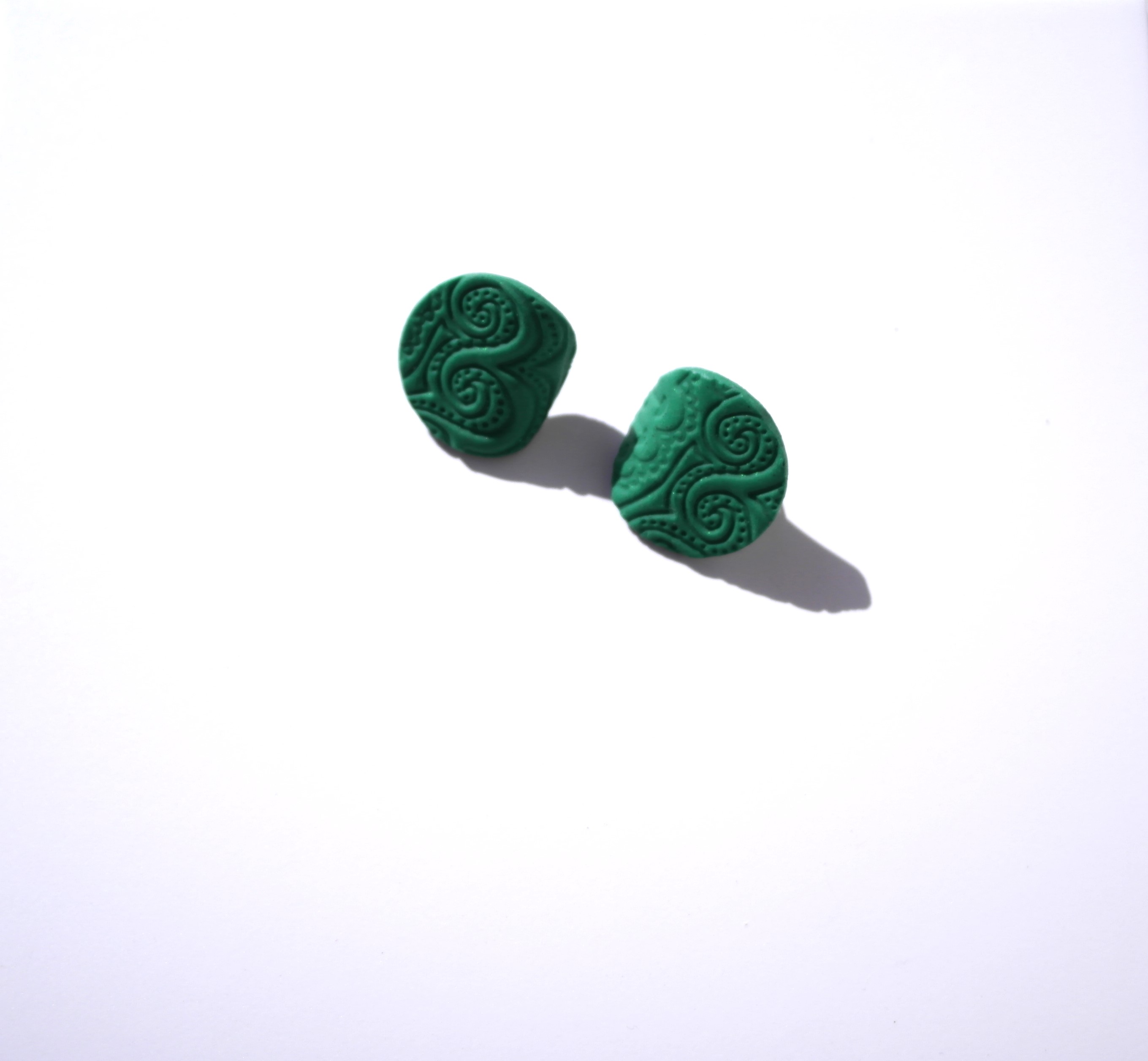 Livia Clay Earring Tropical Green