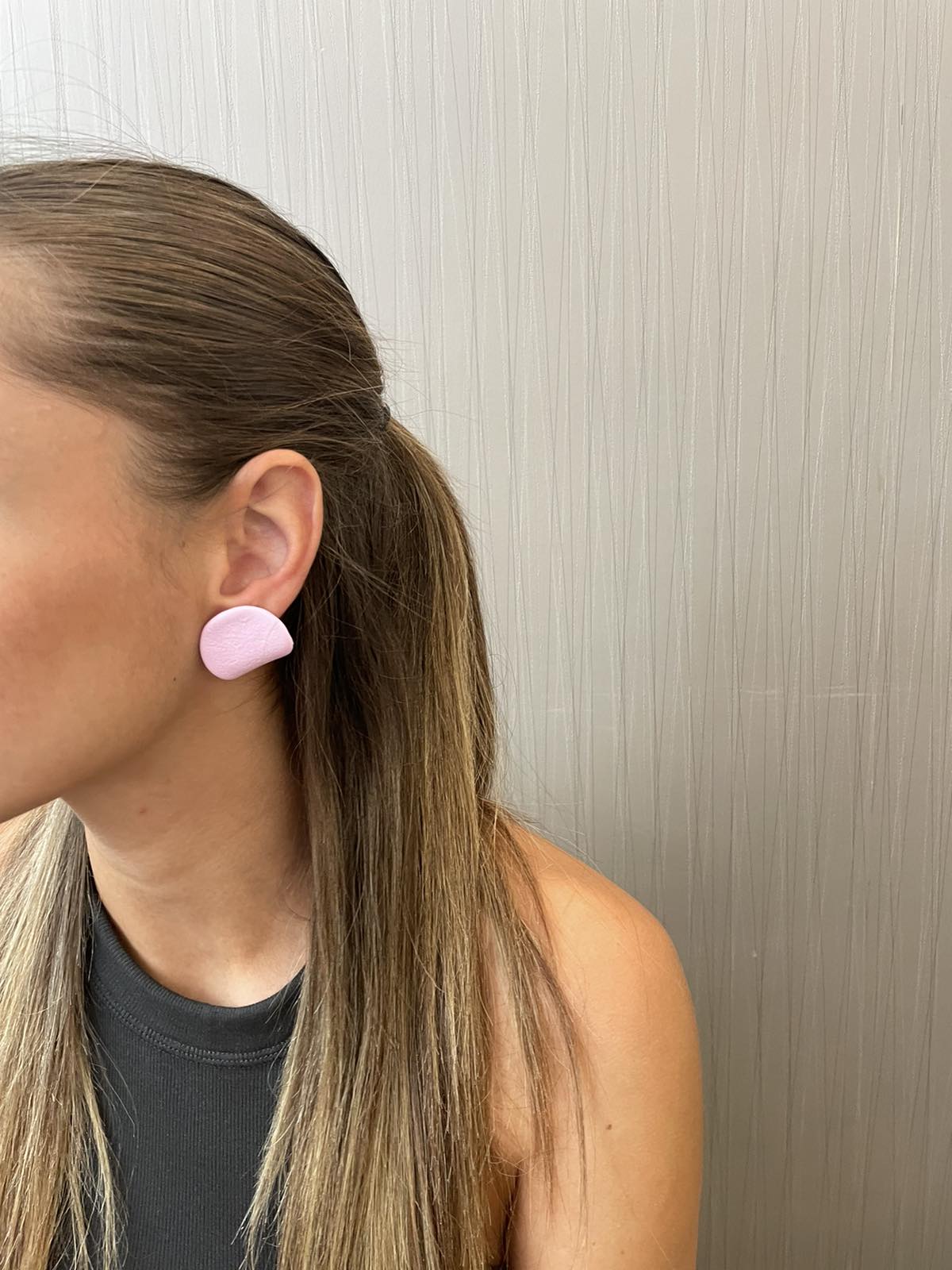 Livia Clay Earring light Pink