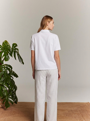 Ριγέ Παντελόνα Ψηλόμεση Marina V