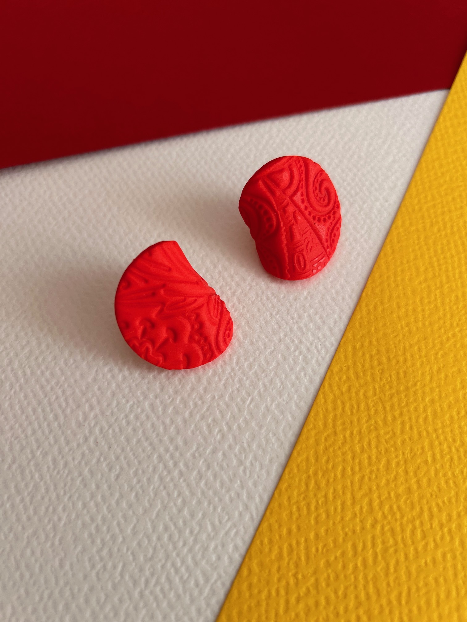 Livia Clay Earring Σκούρο Μπλε