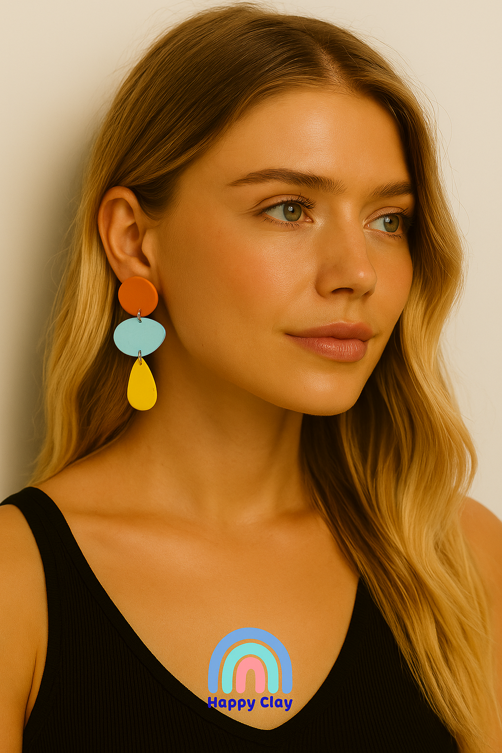 Votsalakia clay earrings Blue