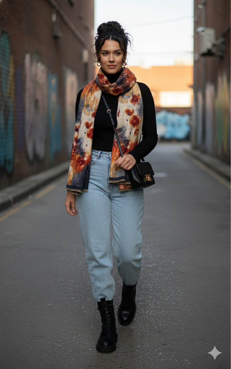 Γυναικείο Χειμωνιάτικο φουλάρι 