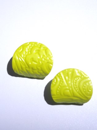 Livia Clay Earring Yellow