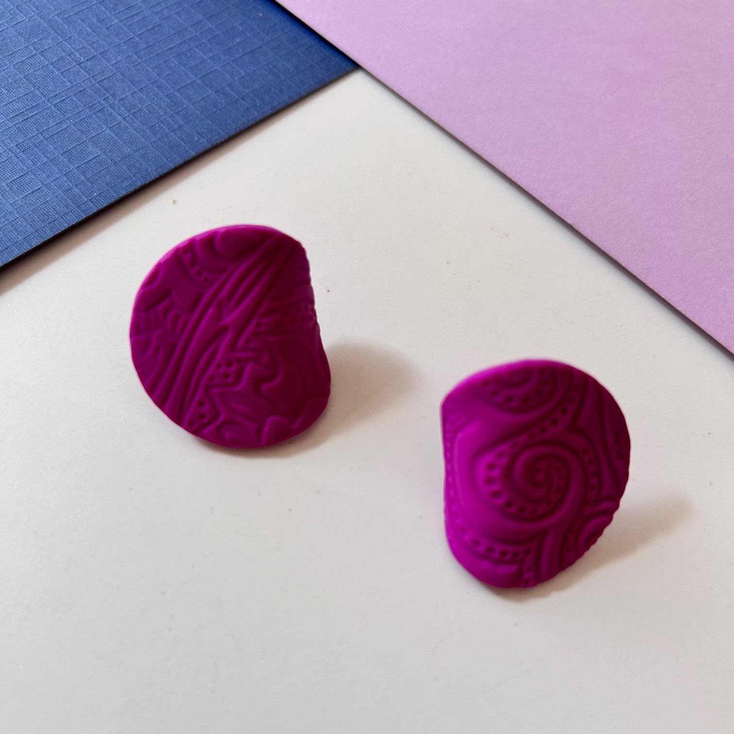 Livia Clay Earring Peach
